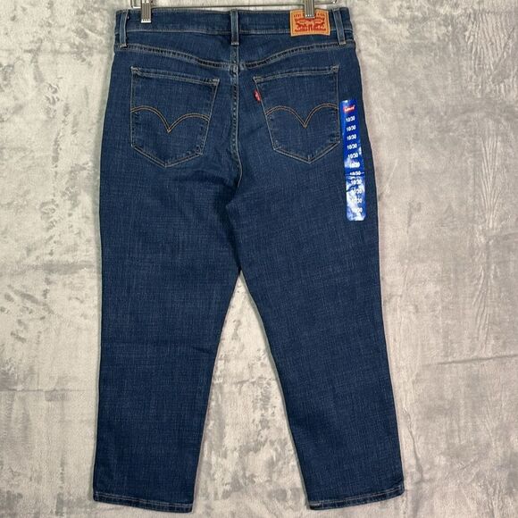 NWT New Levi’s Dark Wash Denim Capri Jean Pants Size 10 - Picture 8 of 8